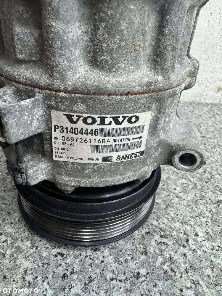 sprężarka klimatyzacji kompresor volvo xc60 i 2008-2017 31404446 2.0 d4 - 2