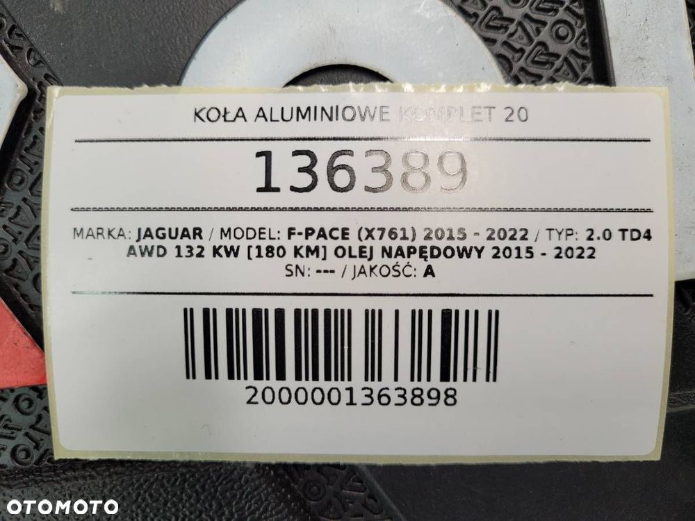 KOŁA ALUMINIOWE KOMPLET 20 JAGUAR F-PACE X761 Mille Miglia MM1020-2090 - 17