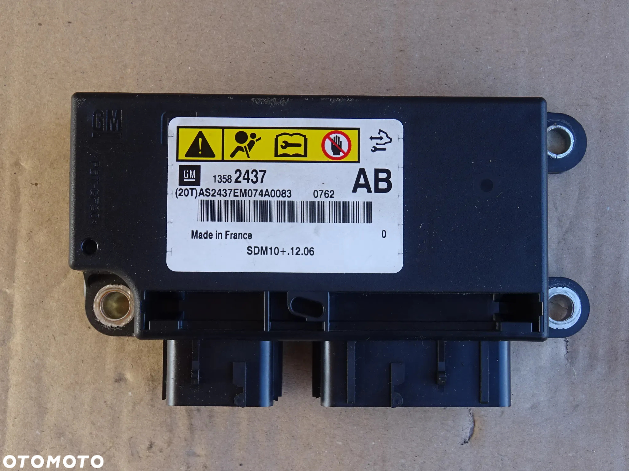 SENSOR AIRBAG MODUŁ STEROWNIK PODUSZEK POWIETRZNYCH NAPINACZY OPEL ZAFIRA C ASTRA J - 6