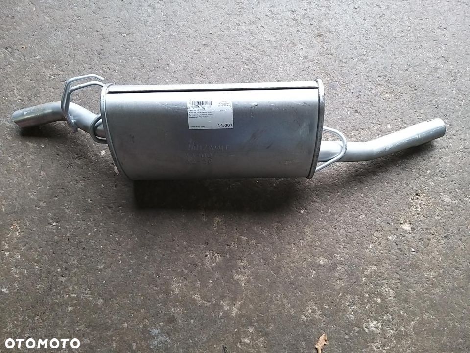 TŁUMIK końcowy  FIAT PUNTO I 1.1 1.2 1.7   1993-1999 - 1