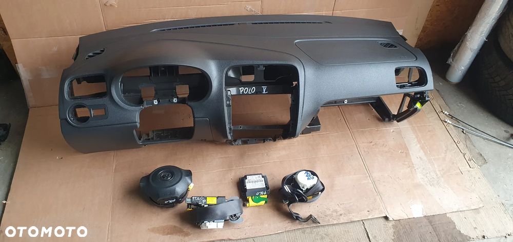 Konsola poduszki pasy AIRBAG sensor zestaw naprawczy VW Polo V 6R - 1