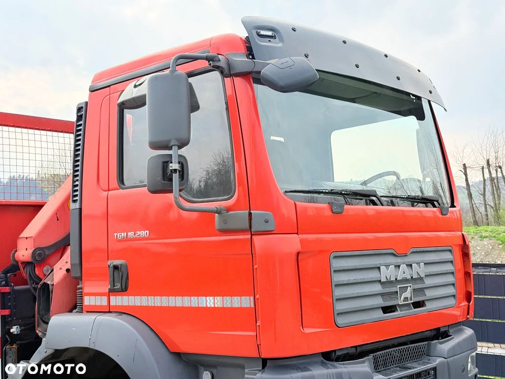 MAN * TGM 18-280 MAN 4x4 HDS Palfinger PK10500 * Kiper Wywrotka * Bardzo Dobry Stan - 28