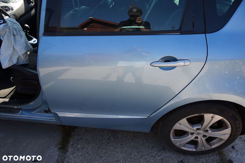 DRZWI TYLNE LEWE SCENIC III PH1 TERPA // BT NIEBIESKI RENAULT 2009-2013 - 3