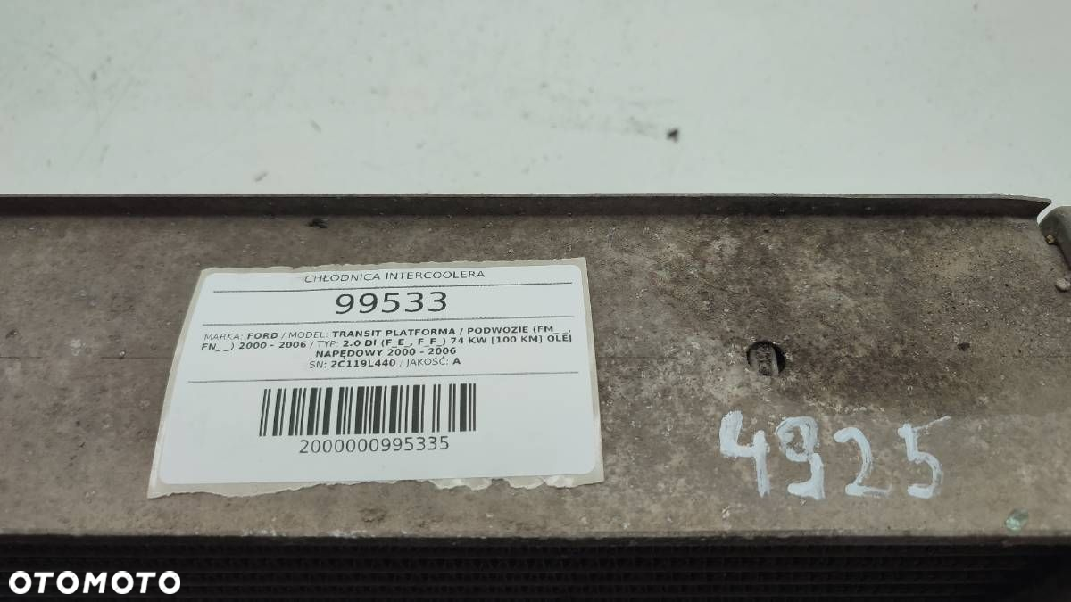 INTERCOOLER TRANSIT V 2006 2.0 D 2C119L440 - 3