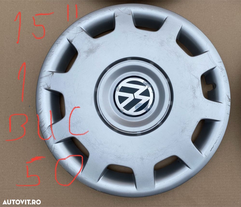 CapaceRoti/CapaceJante 15"VwPassat/Golf4/5/6,Touran/Sharan/Caddy/Jetta - 6