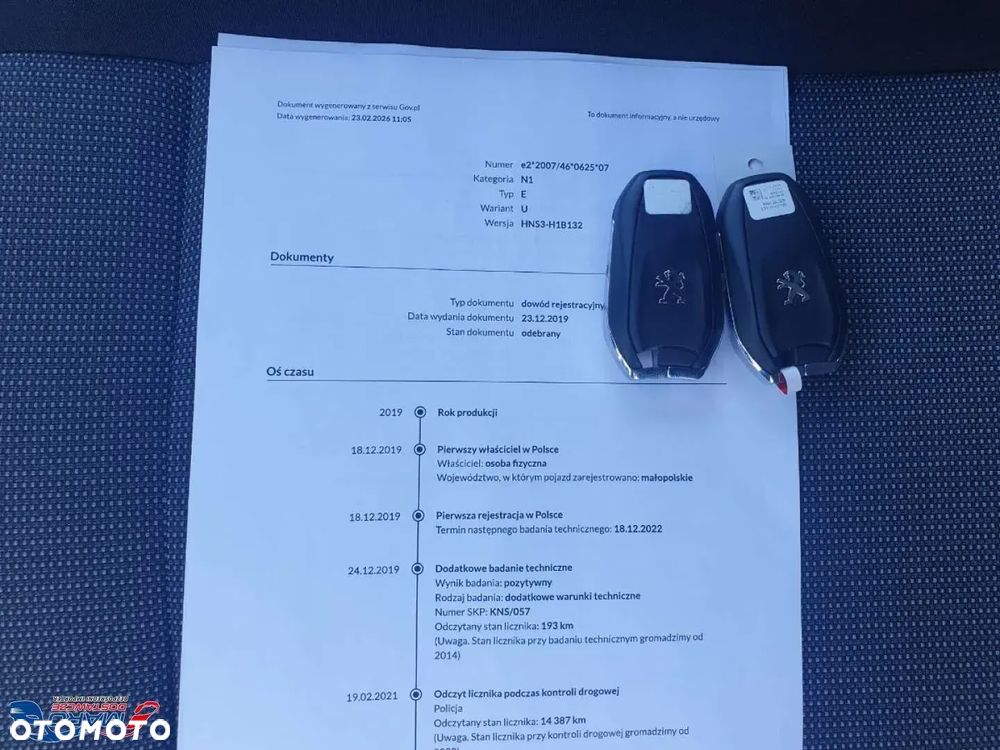 Peugeot PARTNER AUTOMAT SALON PL  MAŁY PRZEBIEG - 29