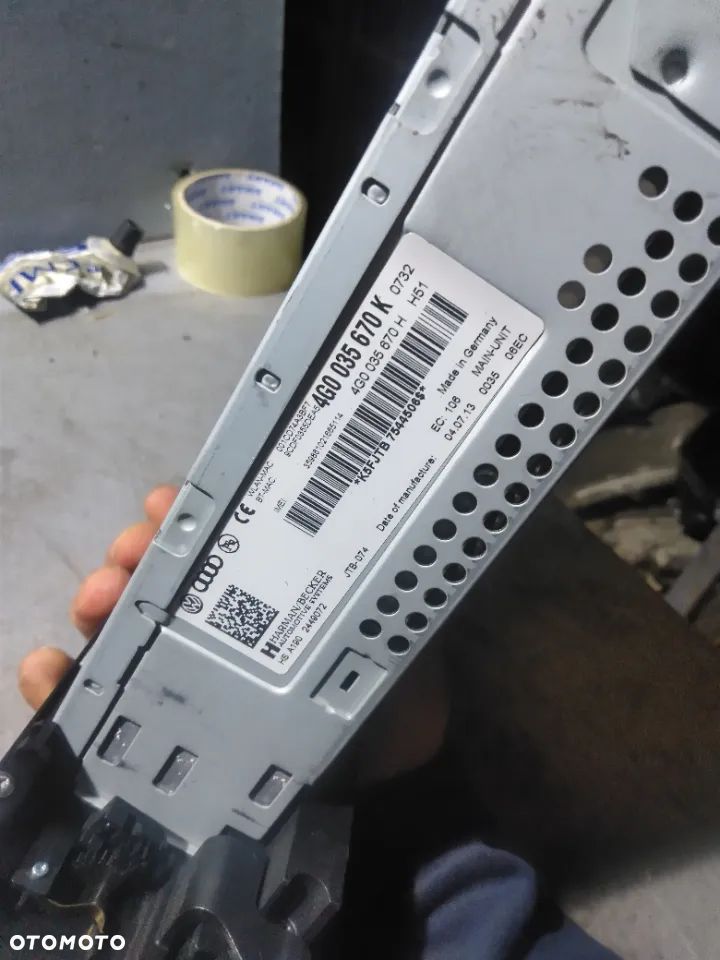Radio czytnik MMI A6 C7 4G0035670K - 4