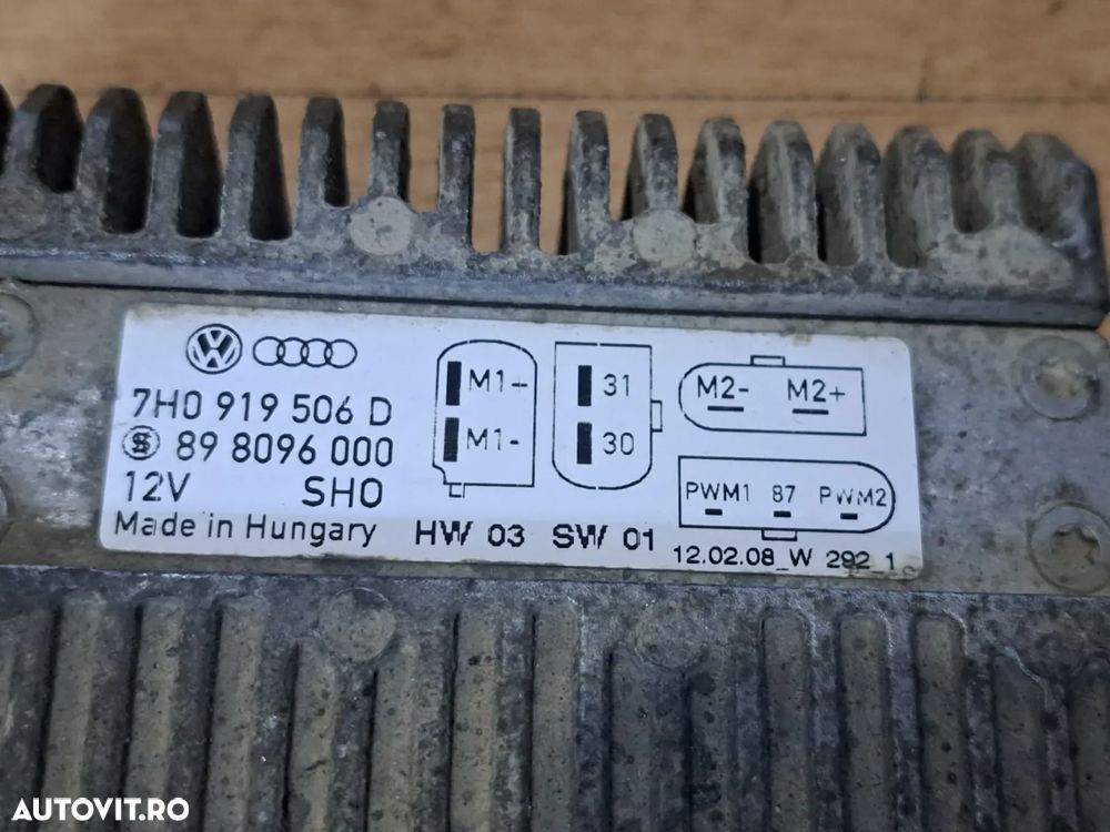 Releu Ventilator Radiator Original VAG Cod 7H0919506D Compatibil cu VW T5 Transporter, Multivan si Caravelle (2003-2015) - 2