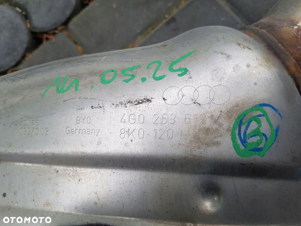 audi a6 c7 prawy tłumik końcowy wydech 4g0253612m - 9