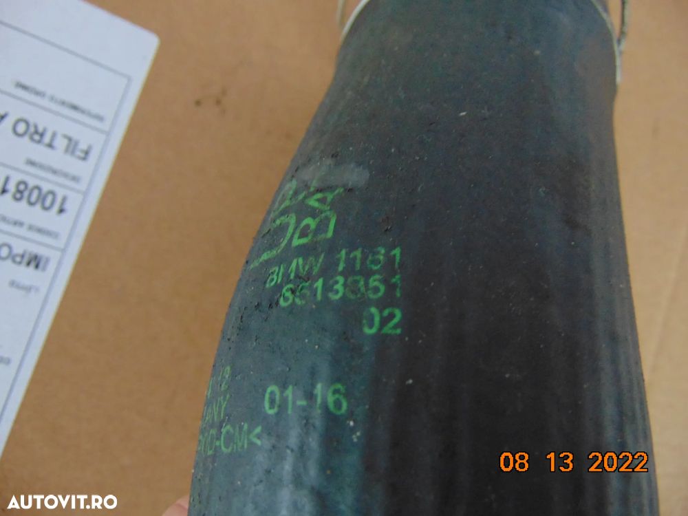 Furtun itercooler bmw F20 2.0 F21 F22 F23 F30 F31 F32 F33 F34  furtune conducta intercooler dezmemb - 4