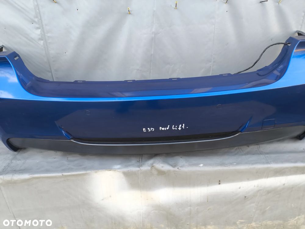 BMW E90 PRZED LIFT M PAKIET ZDERZAK TYLNY TYŁ LEMANSBLAU - 3