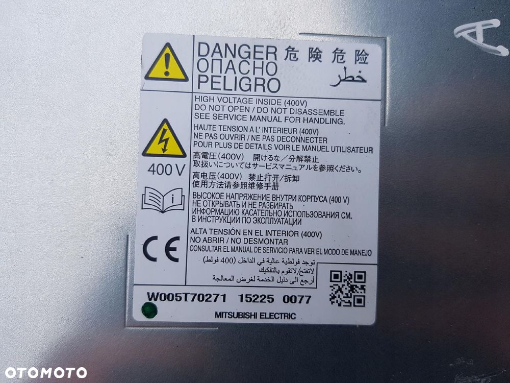 MITSUBISHI OUTLANDER III 13-17r 2.0 HYBRID FALOWNIK KONWERTER W005T70271 - 2