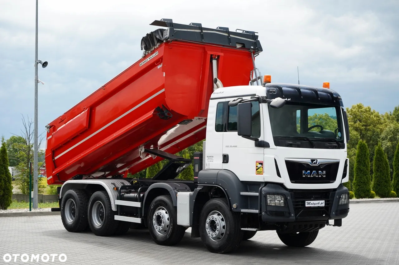 MAN TGS 35.460 / 8X4 / WYWROTKA TYLNOZSYPOWA / HYDROKLAPA / 2018 ROK / SPROWADZONY / PO KONTRAKCIE SERWISOWYM - 5