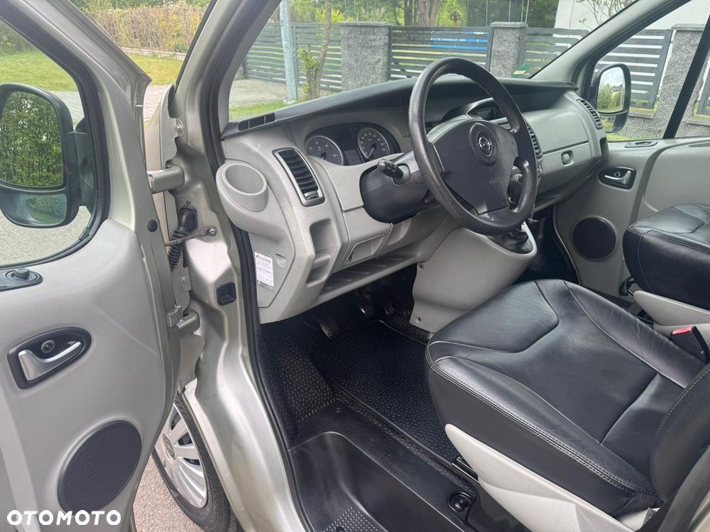 Opel VIVARO L2H1 Długi Klima Elektryka Skóry Dubel Kabina 6os Brygadówka Hak - 9