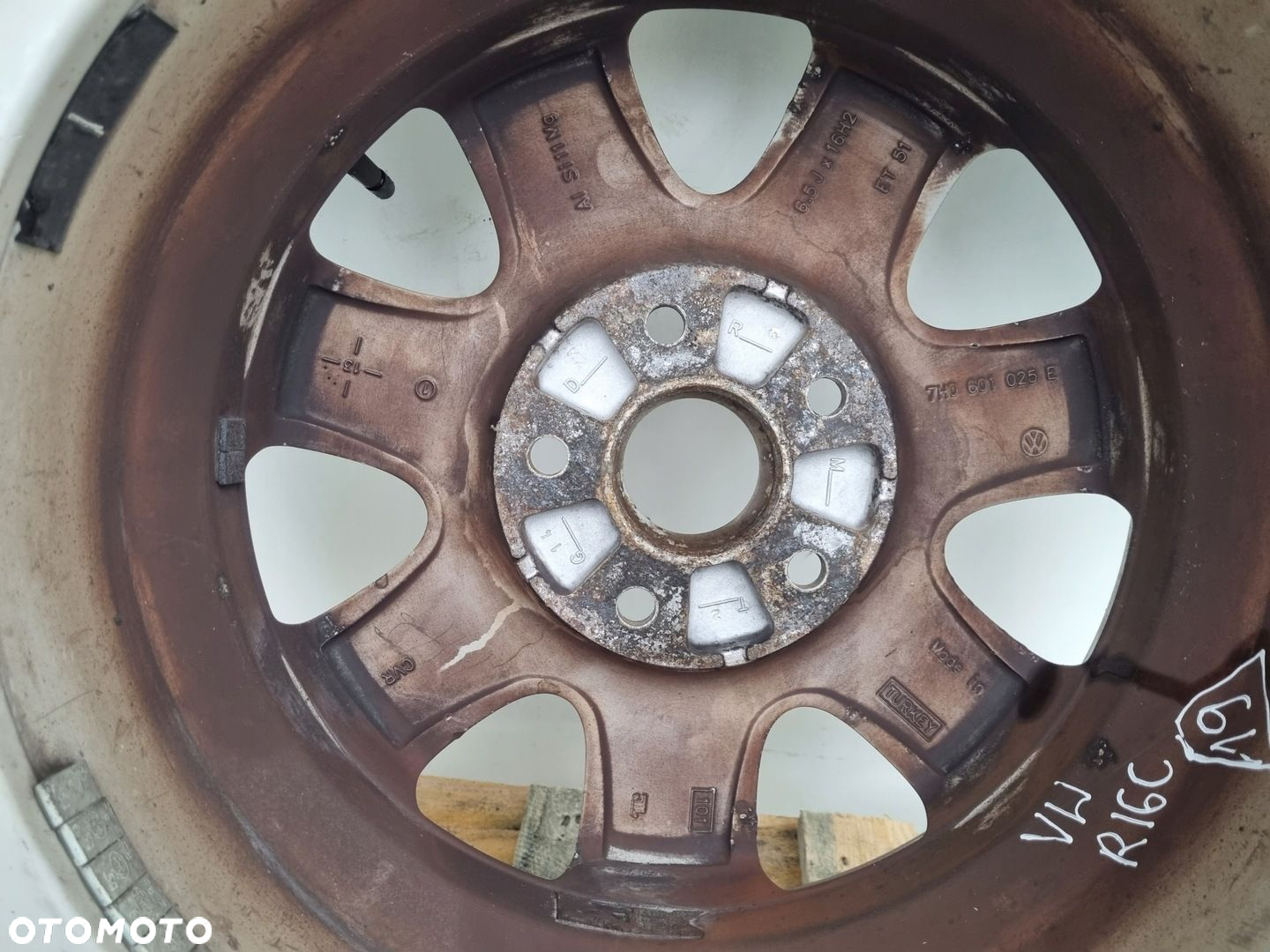 VW Transporter T5 T6 KOŁO ZAPASOWE Zapas felga 215/65 R16C 7H0601025E - 14