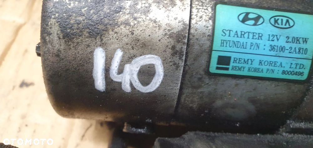 Rozrusznik starter silnika Hyundai i40 1.7 CRDI 36100-2A810 - 8