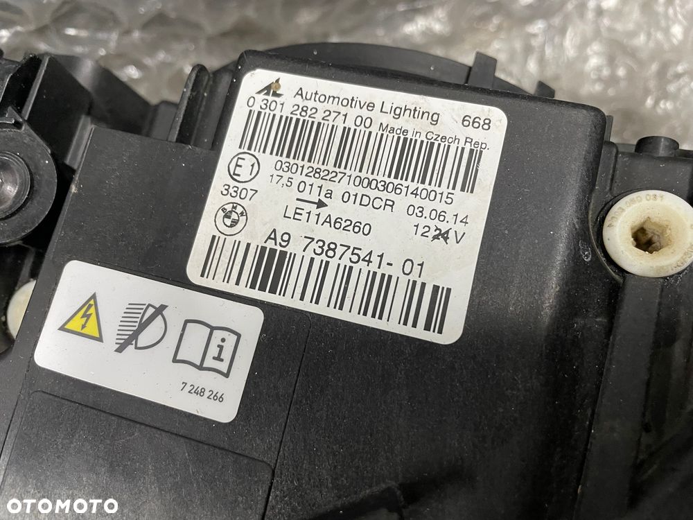 LAMPA LEWA XENON NIE SKRĘTNA BMW 4 F32 F33 F36 A9 7387541 A97387541 - 8