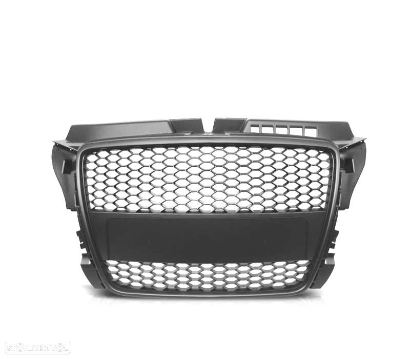 GRELHA FRONTAL AUDI A3 8P 08-12 PRETO LOOK RS3 - 2