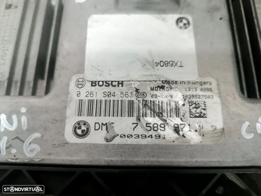 UNIDADE / CENTRALINA DO MOTOR / ECU MINI COOPER R56 1.6i 16V 0261S04563 7589971 - 3
