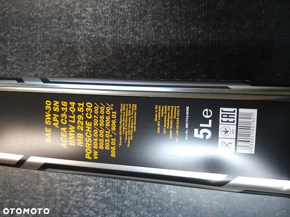 5W-30 5L OLEJ MANNOL DPF VW504.00/507.00 VW/AUDI/SKODA Euro 4 i Euro 5 LONGLIFE - 2
