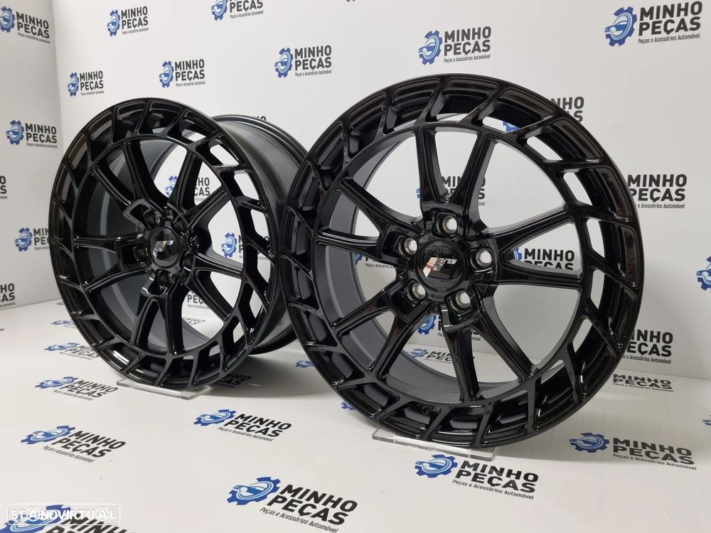 Jantes Japan Racing (JR45) em 18 (5x112) Preto Brilho - 2