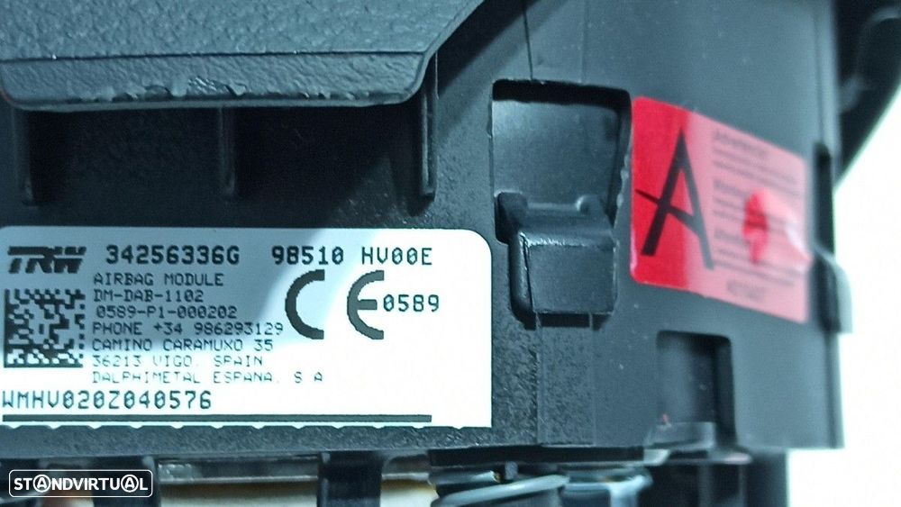 AIRBAG FRENTE ESQUERDO NISSAN QASHQAI (J11) ACENTA - 2