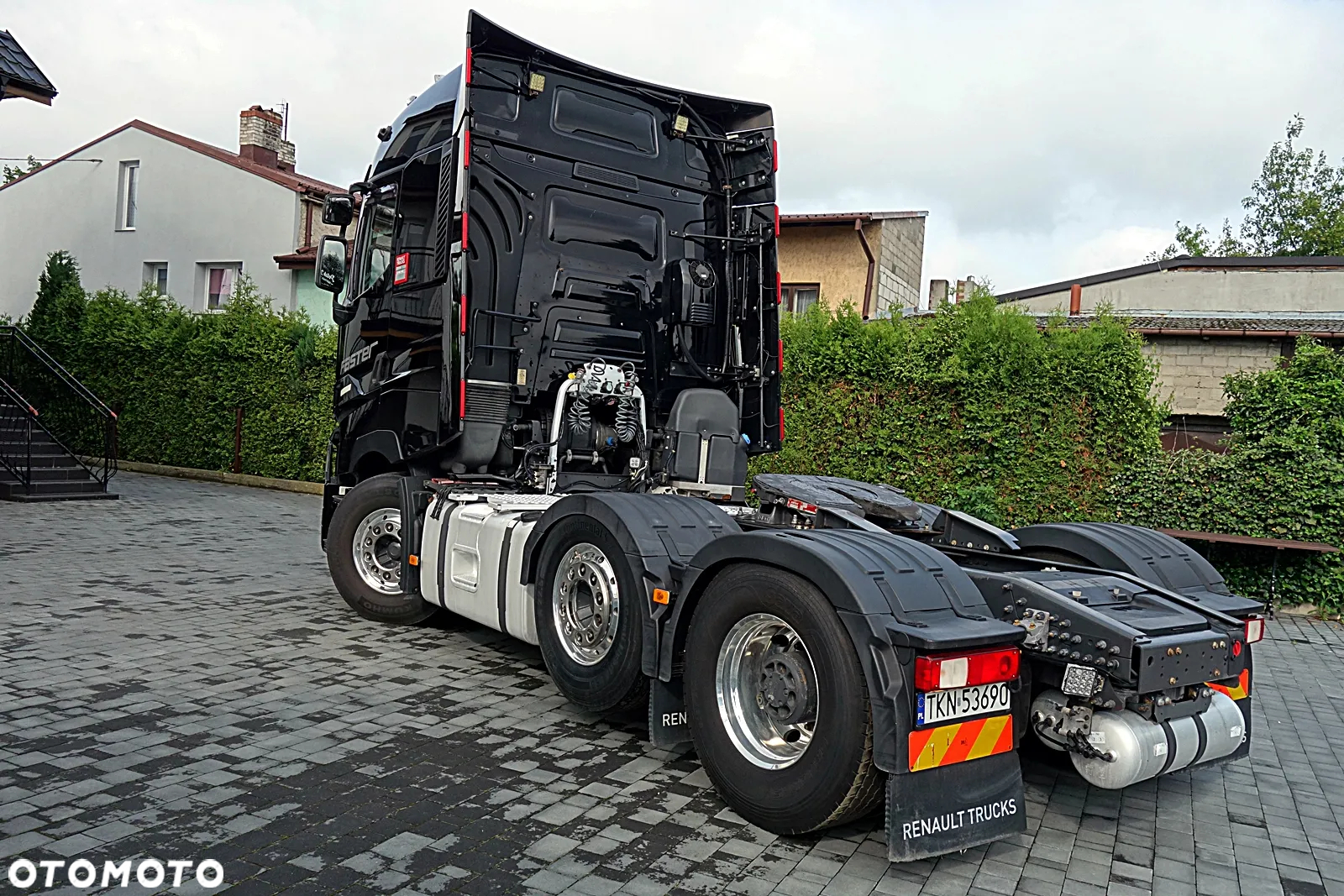 Renault GAMA T520 PUSCHER DMC 70T OŚ SKRĘTNA PODNOSZONA WYSOKA KABINA ALUFELGI KLIMA POSTOJOWA - 5