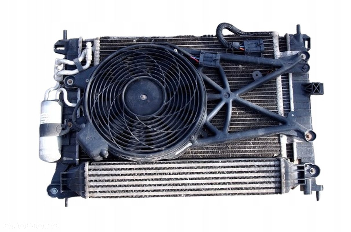 CHŁODNICA WODY KLIMATYZACJI INTERCOOLER WENTYLATORY OPEL MERIVA A 1.3 CDTI - 3