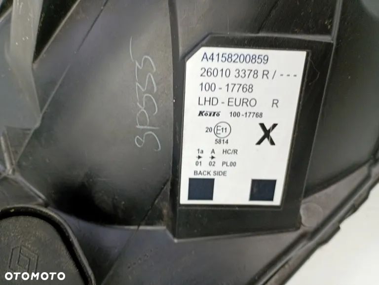 Lampa Przednia Prawa Przód A4158200859 Mercedes Citan W415 2012-2021 Europa - 14