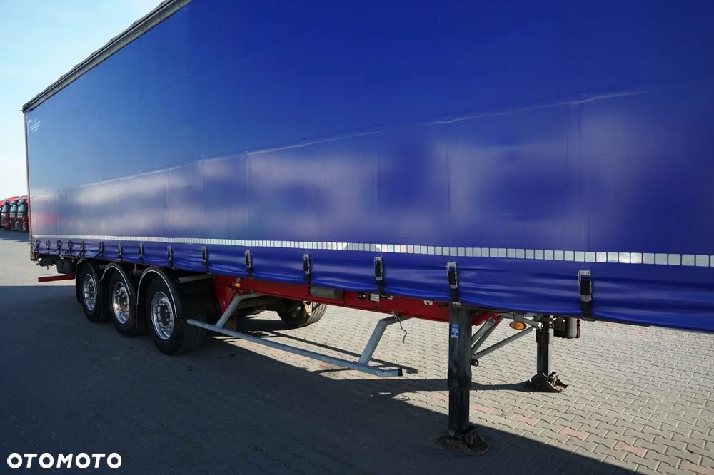 Fruehauf FIRANKA / STANDARD / MOCNA PODŁOGA SZYNA DESKA / 385/55 r22,5 / OŚ PODNOSZONA / SAF - 9