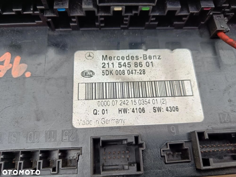 MERCEDES W211 SEDAN MODUŁ STEROWNIK SAM 2115458601 - 2