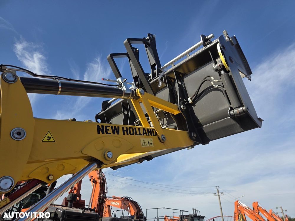 New Holland B110D NOU -nefolosit, FULL OPTION, Masa operatinoala 9,5 tone, motor 120CP euro6 cu Ad Blue, Certificat CE Atestat RAR, Cupa multifuncitonala 4x1, FURCI paleti, Brat excavare extensibil, anv MICHELIN, Aer cond, cutie POWERSHIFT, PROMOTIE 84900 EUR+T - 21