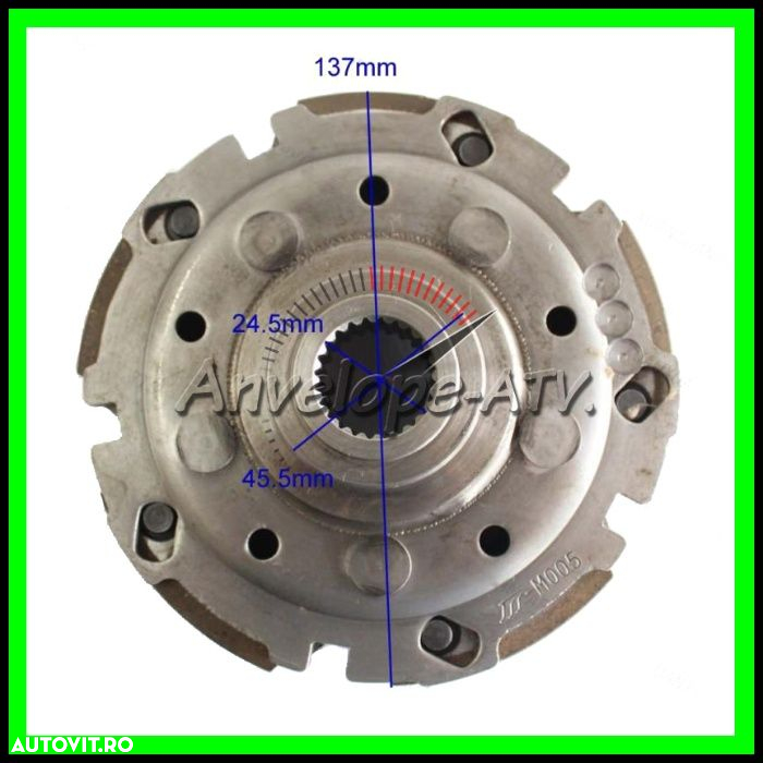 Ambreiaj ATV CFMoto 500 600 CF188 X5 X6 Oala Ambreiaj CF + Saboti CF MOTO - 4