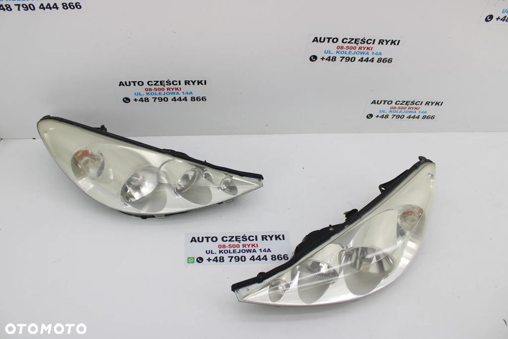 Peugeot 206+ Plus Lampa Przód Lewa Prawa EU - 2