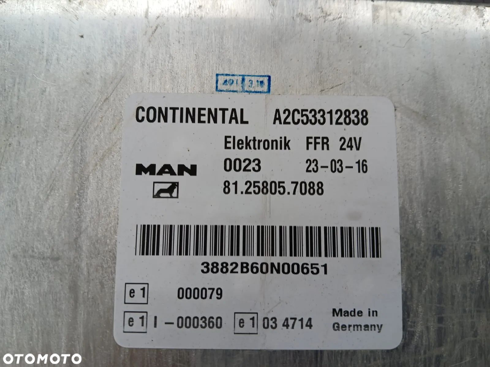 KOMPUTER STEROWNIK MODUŁ FFR MAN TGA TGS TGX 81.25805.7088 81.25805.7089 81.25805.7051 81.25805.7007 - 1