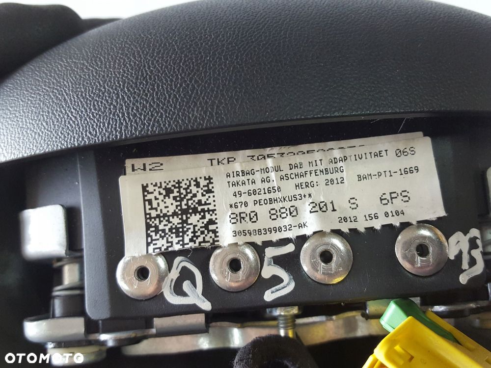 AUDI Q5 8R 08-12r PODUSZKA AIRBAG KIEROWCY 4 RAM - 6