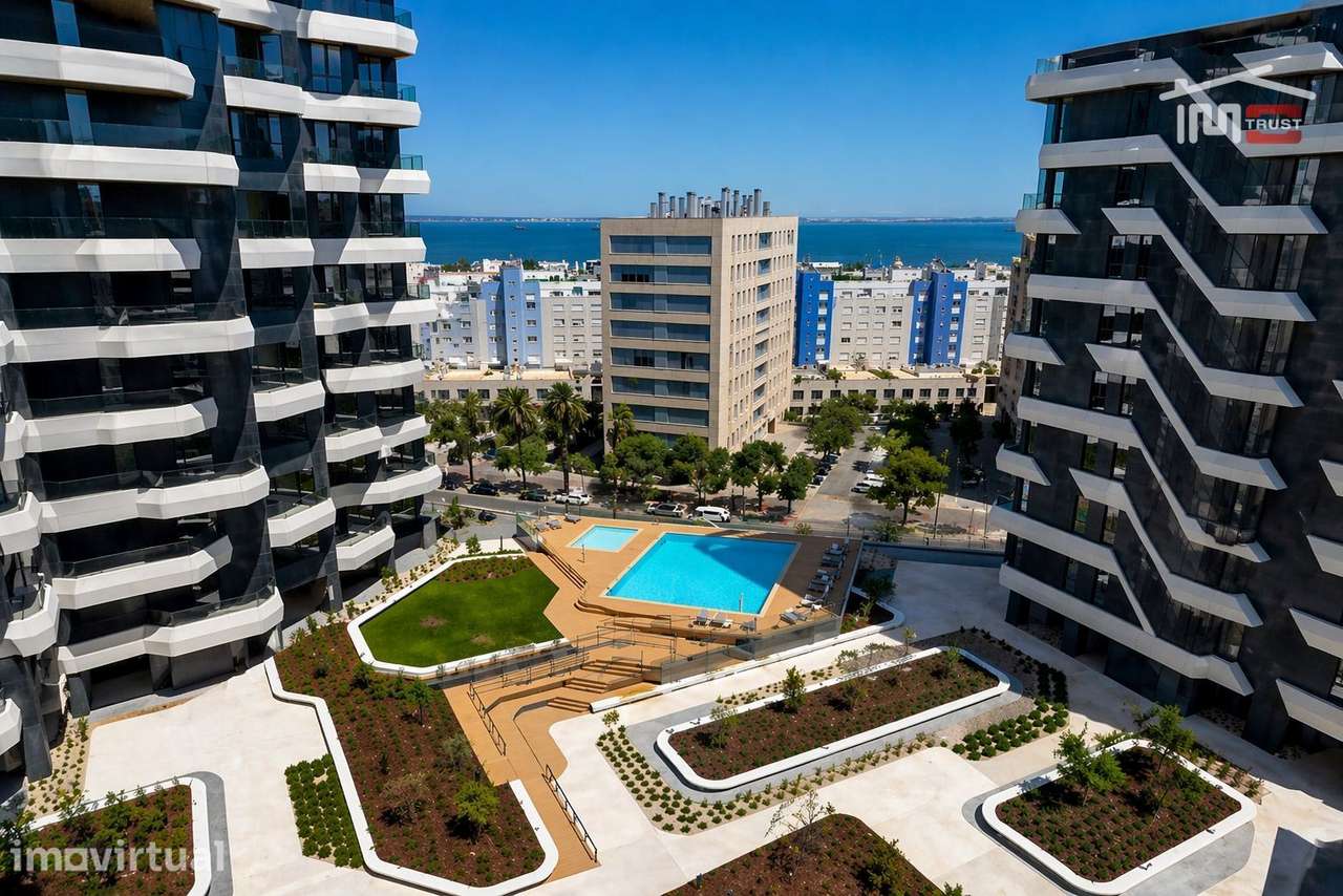 Apartamento T2 Parque das Nações - Varanda e Vista Rio no Empreendi... - Grande imagem: 3/33