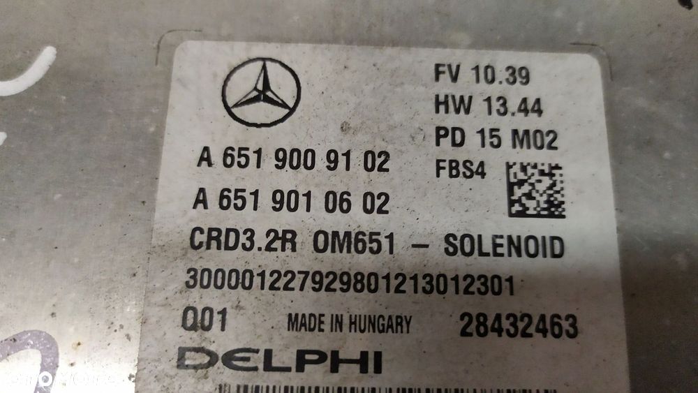 MERCEDES W212 LIFT 2.2D KOMPUTER SILNIKA STEROWNIK A6519009102 - 4