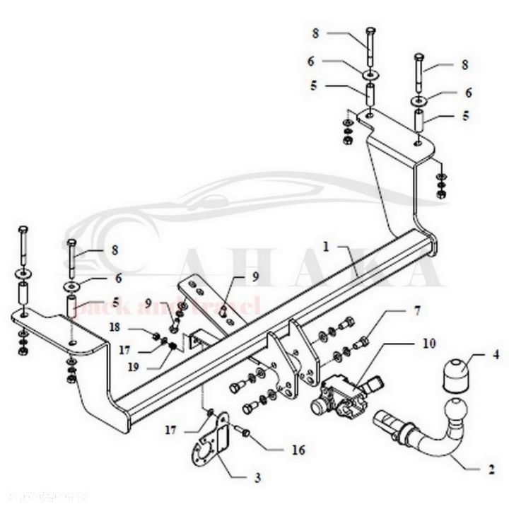 Hak Holowniczy Automat Do Suzuki Ignis Ii 2003-2008 - 3