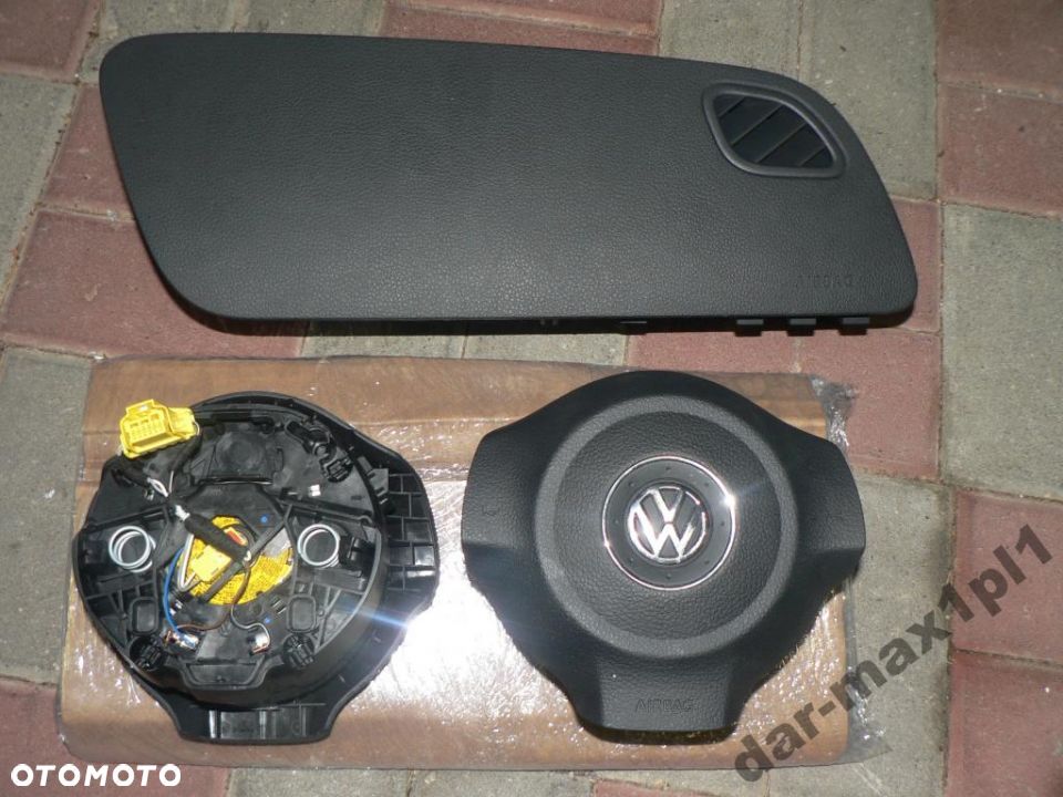 VW POLO 6R 6R0 PLASTIKOWY TYŁ komplet 2X airbag - 1