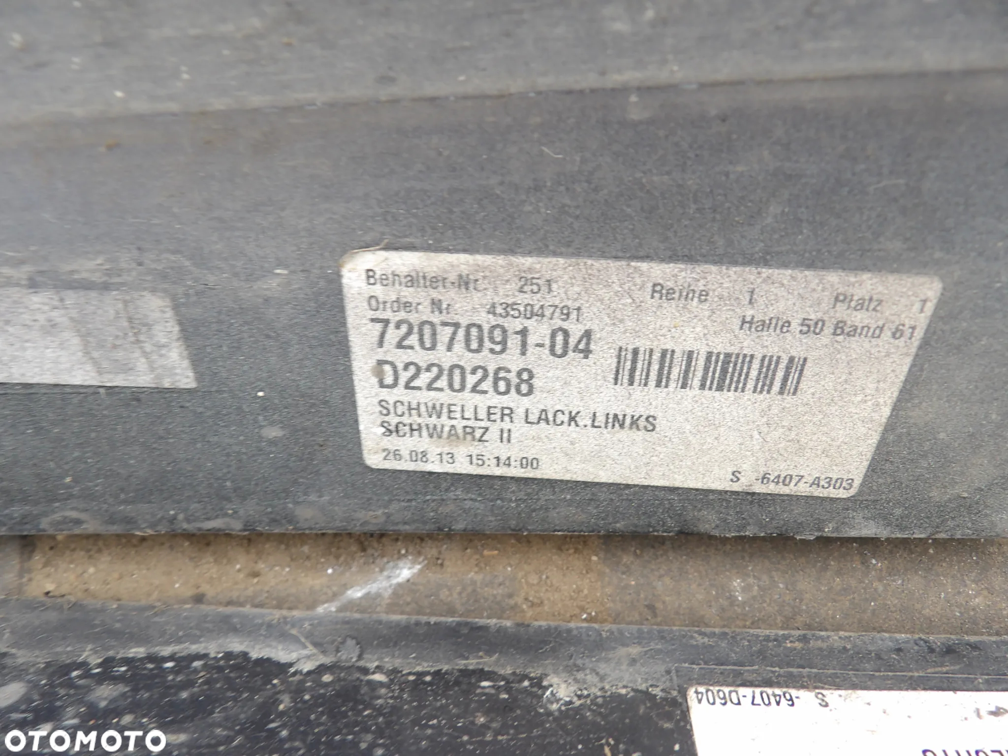BMW - F10 - KOLOR B90 - LISTWY PROGOWE - PRAWA/LEWA - CENA ZA 1 SZT  - 7320772  7207091 - 5