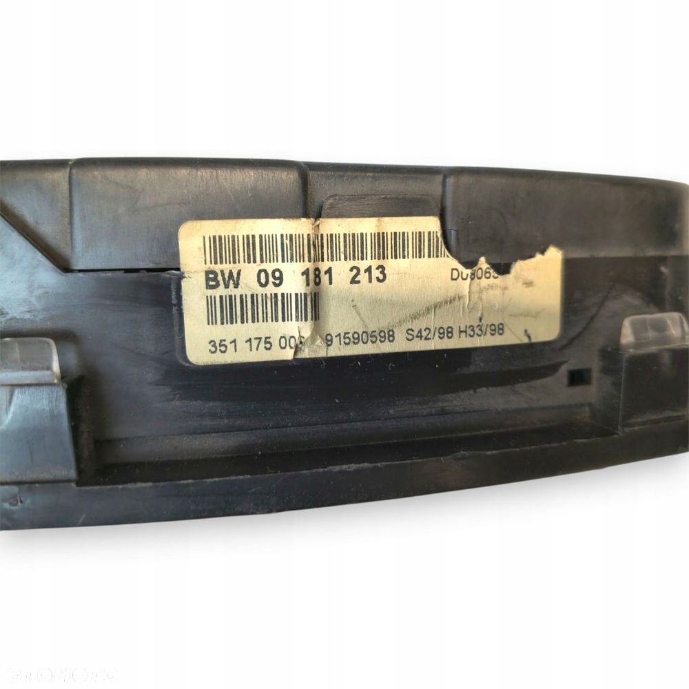 LICZNIK ZEGARY BW 09181213 Opel Zafira A 1.6 1.8 16V Benzyna 280 151km eu - 2