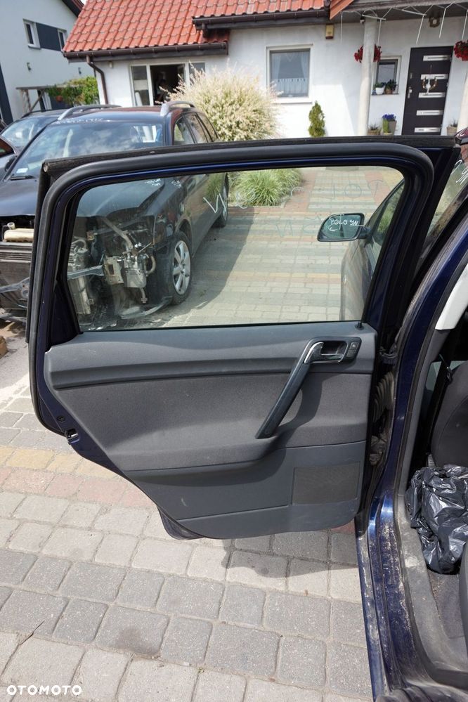 DRZWI TYLNE LEWE POLO IV 9N 5D HB LB5N  GRANATOWY VOLKSWAGEN 2001-2004 - 8