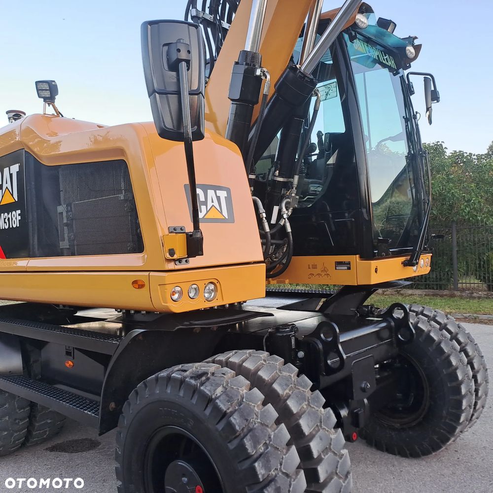 Caterpillar KOPARKA KOŁOWA M 318F ROTOTILT ENGCON / LEICA / NOWE OPONY FULL OPCJA !! 17,6.T - 13