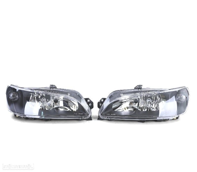 FARÓIS PEUGEOT 306 97- PRETO - 1