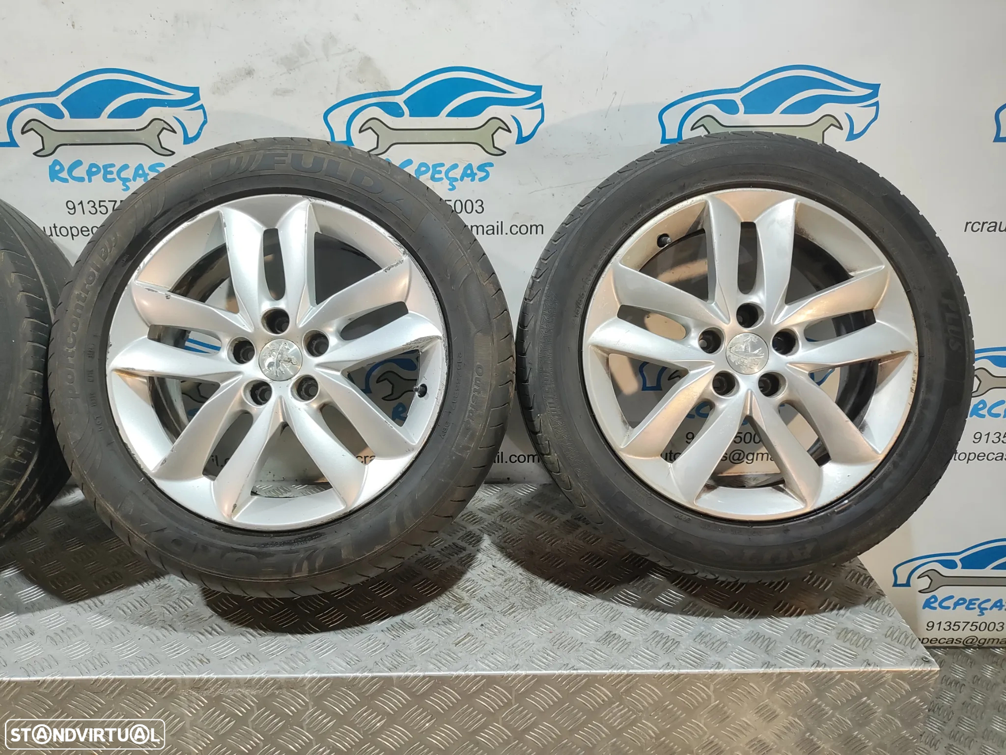 Conjunto Jantes 17 Originais Peugeot 508 1 Mk1 7J ET46 5x108 - 4