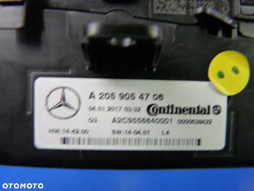 MERCEDES C W205 PANEL NAWIEWU KLIMATYZACJI - 2