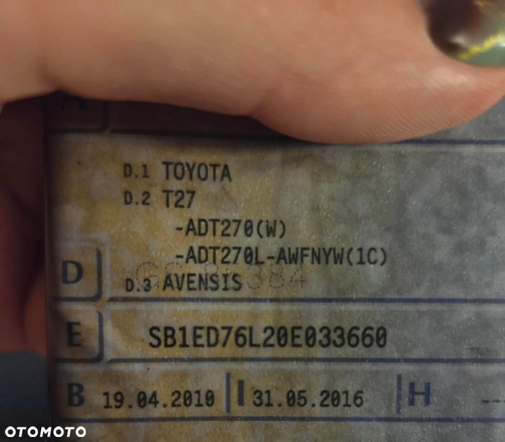 Toyota Avensis 2.0 D-4D 2010 - 22