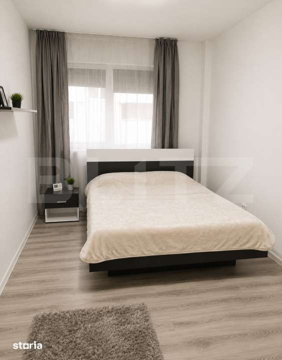 Apartament 2 camere, 55 mp, etaj intermediar, la cheie, Baciu — fotografia 3
