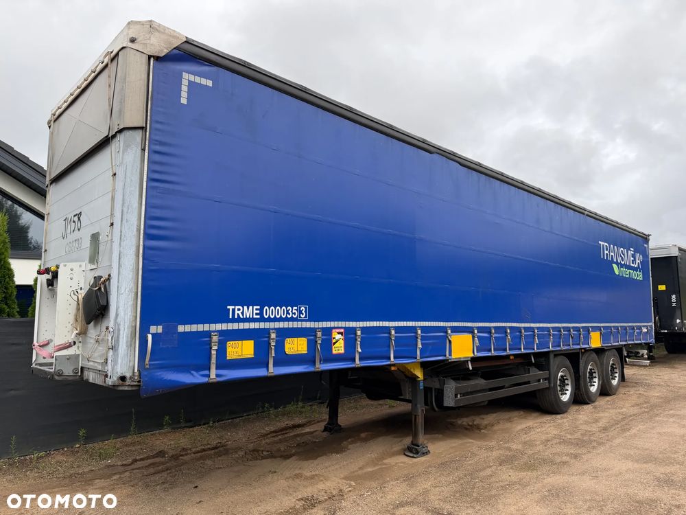 Schmitz Cargobull FIRANKA / PODNOSZONY DACH / PLANDEKA JAK NOWA / RAMA OCYNK / PEŁNE WYPOSAŻENIE DO ZAŁADUNKU PASY, MATY, NAROŻNIKI / 2 KOŁA ZAPASOWE / GOTOWA DO PRACY !! - 1